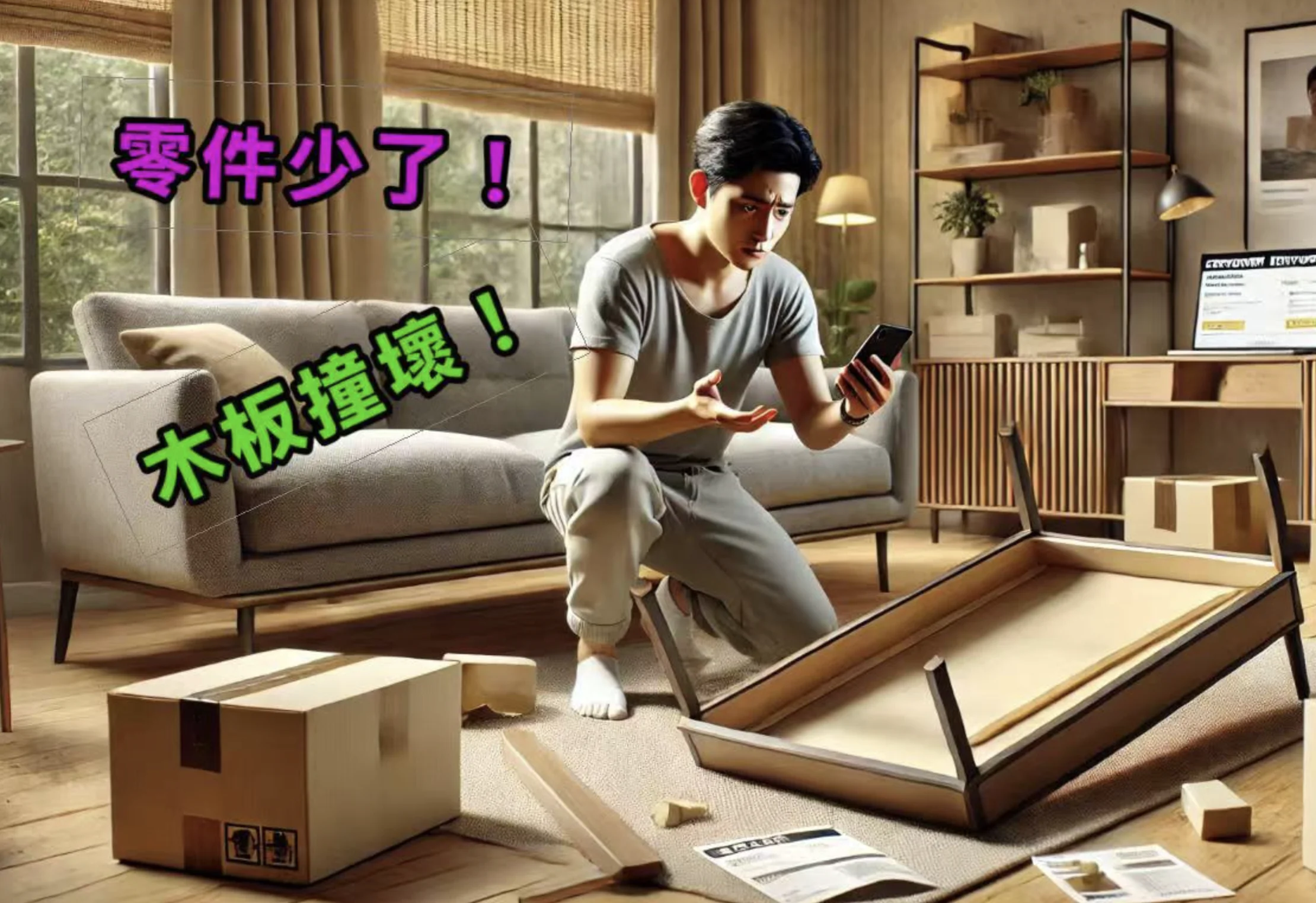 網購家具送來的東西壞了怎麼辦？4個處理步驟就搞定！