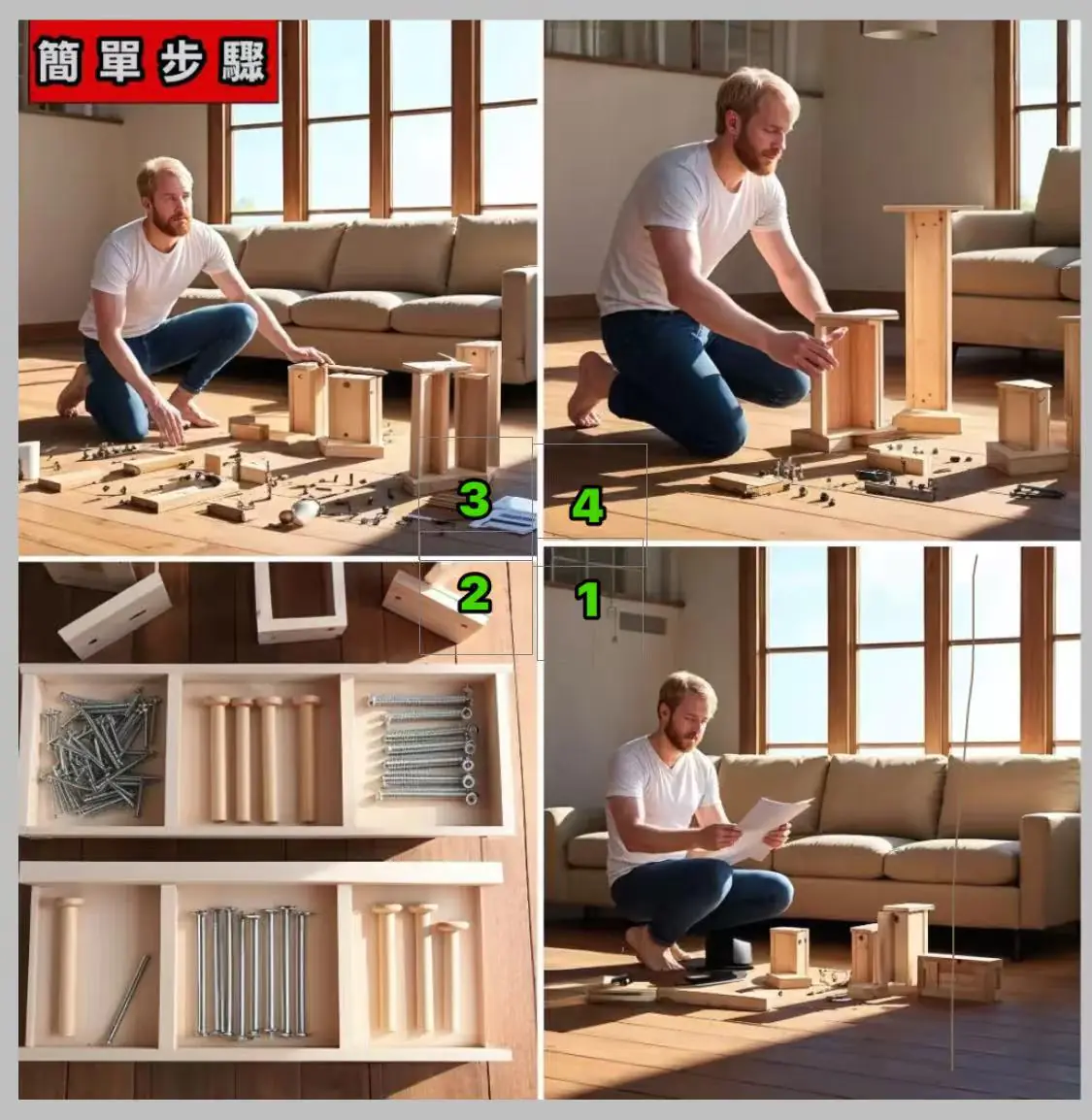 網購家具組裝好煩惱?5步驟搞定!