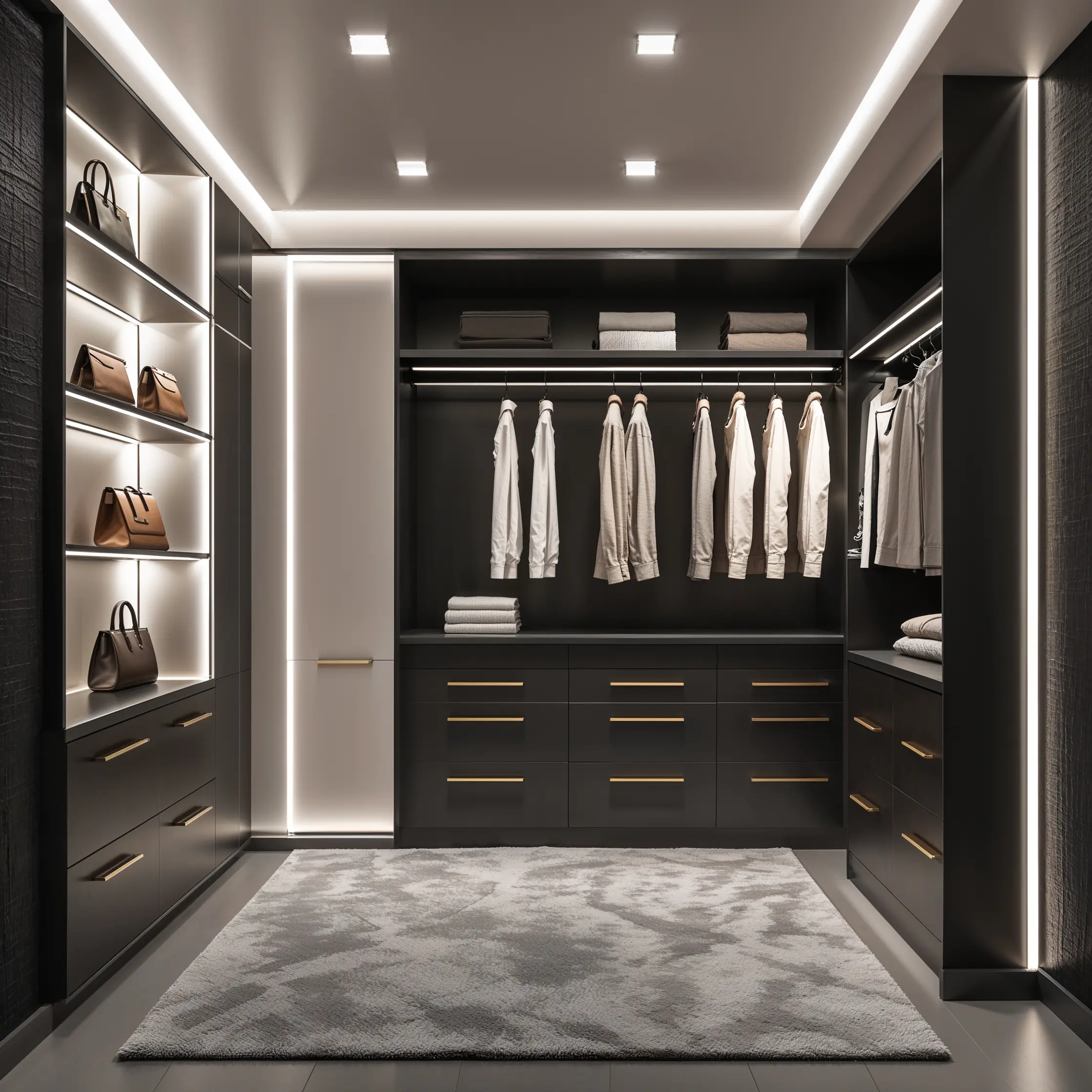 Leonardo_Phoenix_10_Image_depicts_a_modern_luxurious_walkin_cl_0 (1) 小空間大收納:L型轉角衣櫃的規劃重點