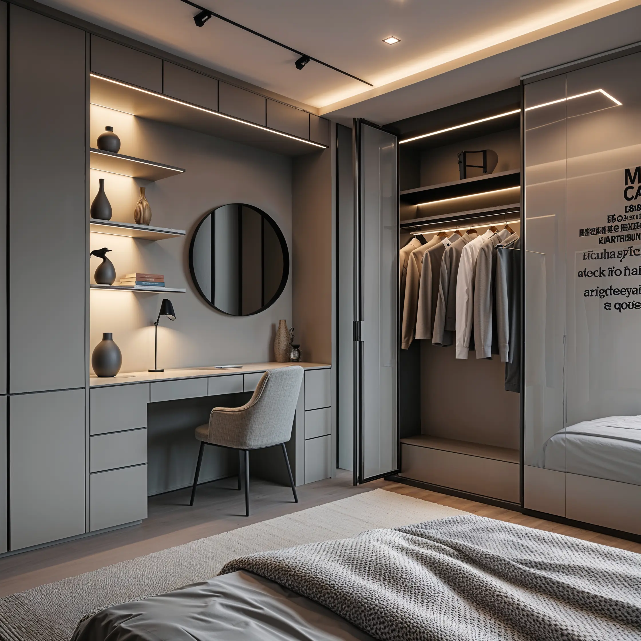Leonardo_Phoenix_10_Image_depicts_a_modern_minimalist_bedroom_0 (1) 小空間大收納:L型轉角衣櫃的規劃重點