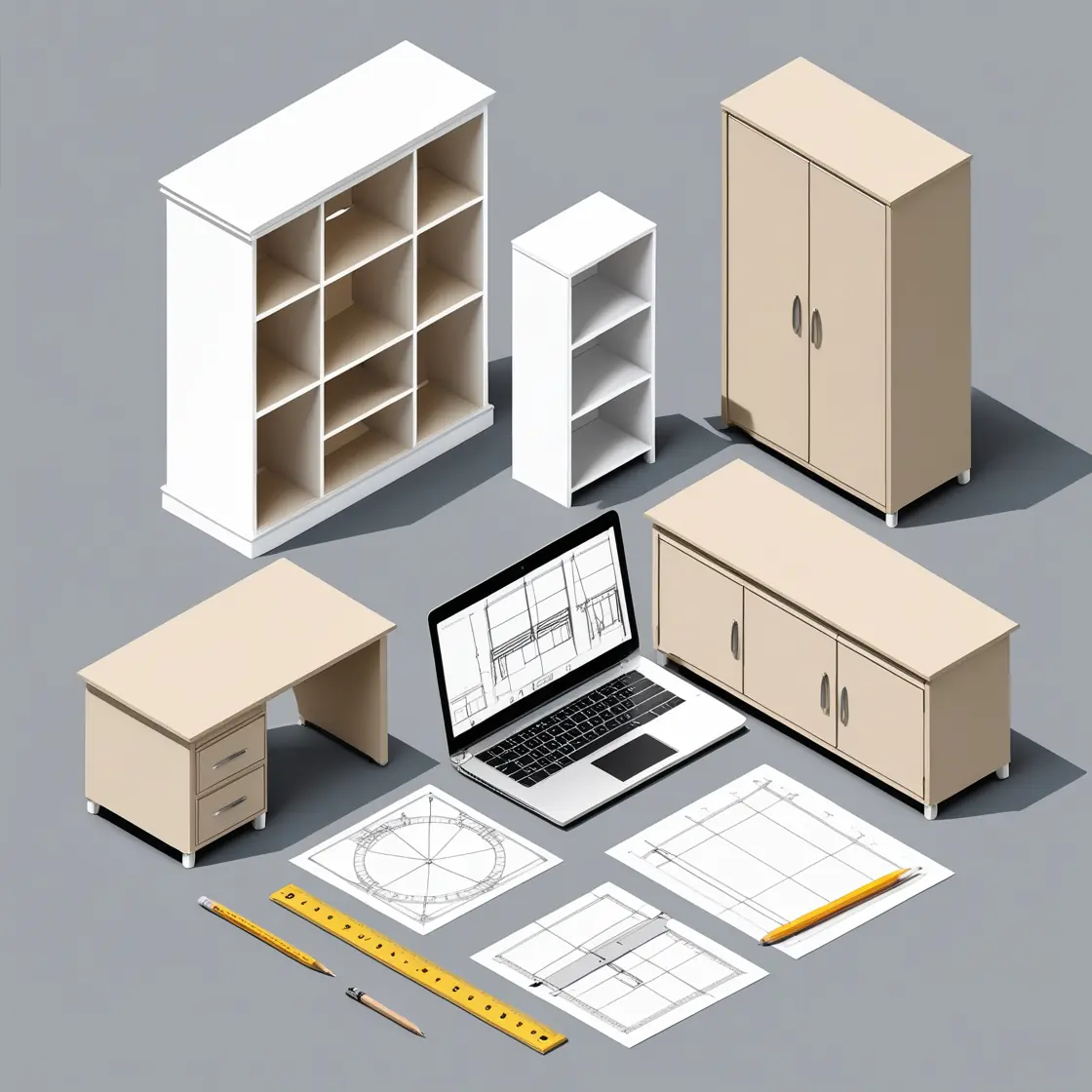 Leonardo_Phoenix_10_Image_is_a_digital_illustration_featuring_2 選家具你選對了嗎?木工 vs 系統櫃 vs 客製化,5分鐘教你做最聰明的選擇!