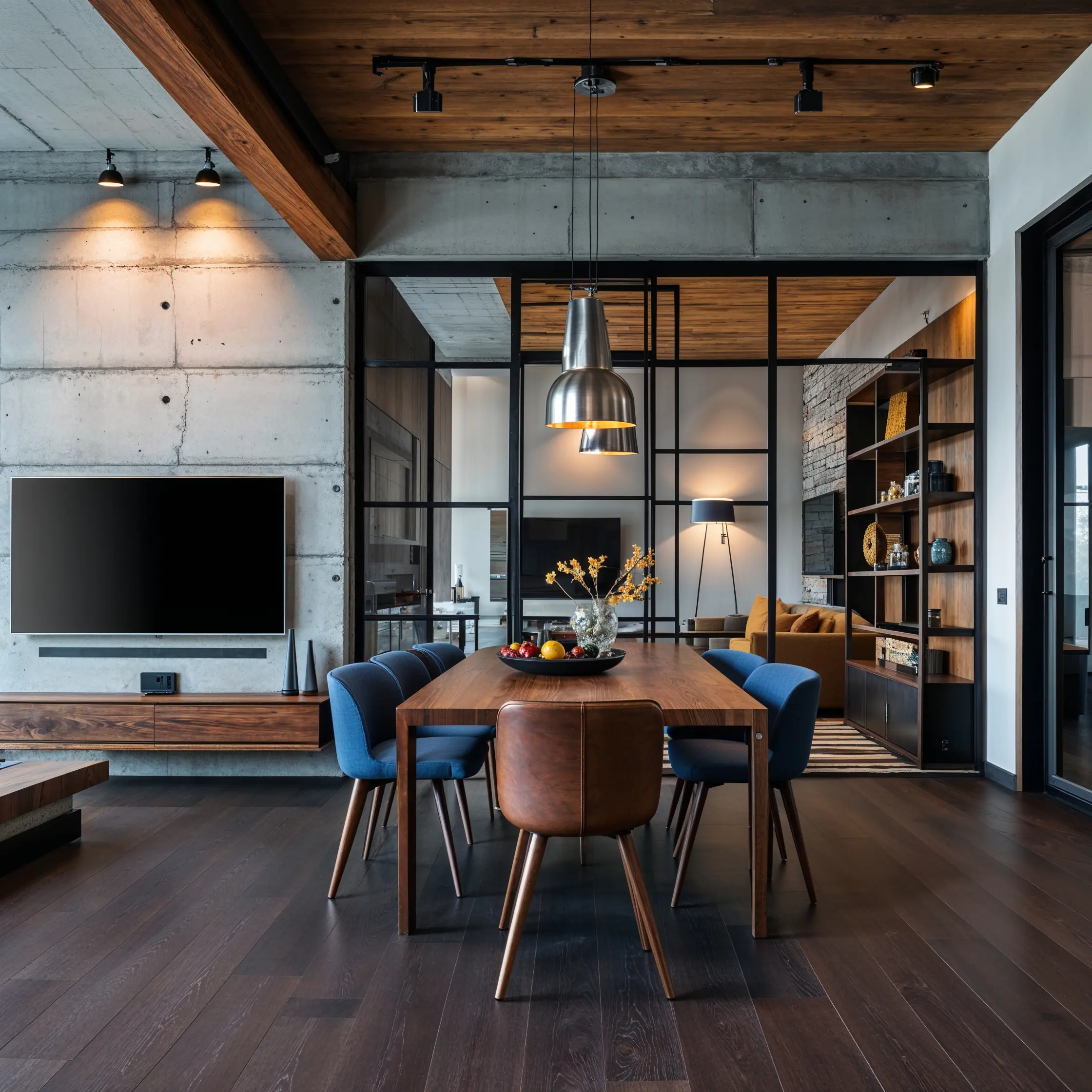 Leonardo_Phoenix_10_Image_showcases_a_modern_industrialstyle_l_0 小坪數大智慧:巧用客製化家具修飾樑柱的秘訣