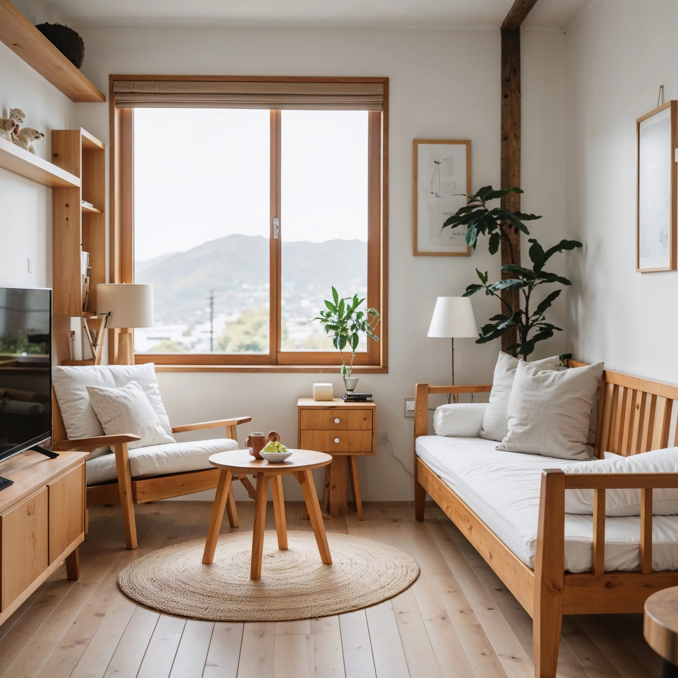 Leonardo_Pho34543enix_10_If_you_love_Scandinavian_or_Japaneseinspir_0 建議以淺木色為主,或控制木質家具的數量,搭配白牆與充足光線