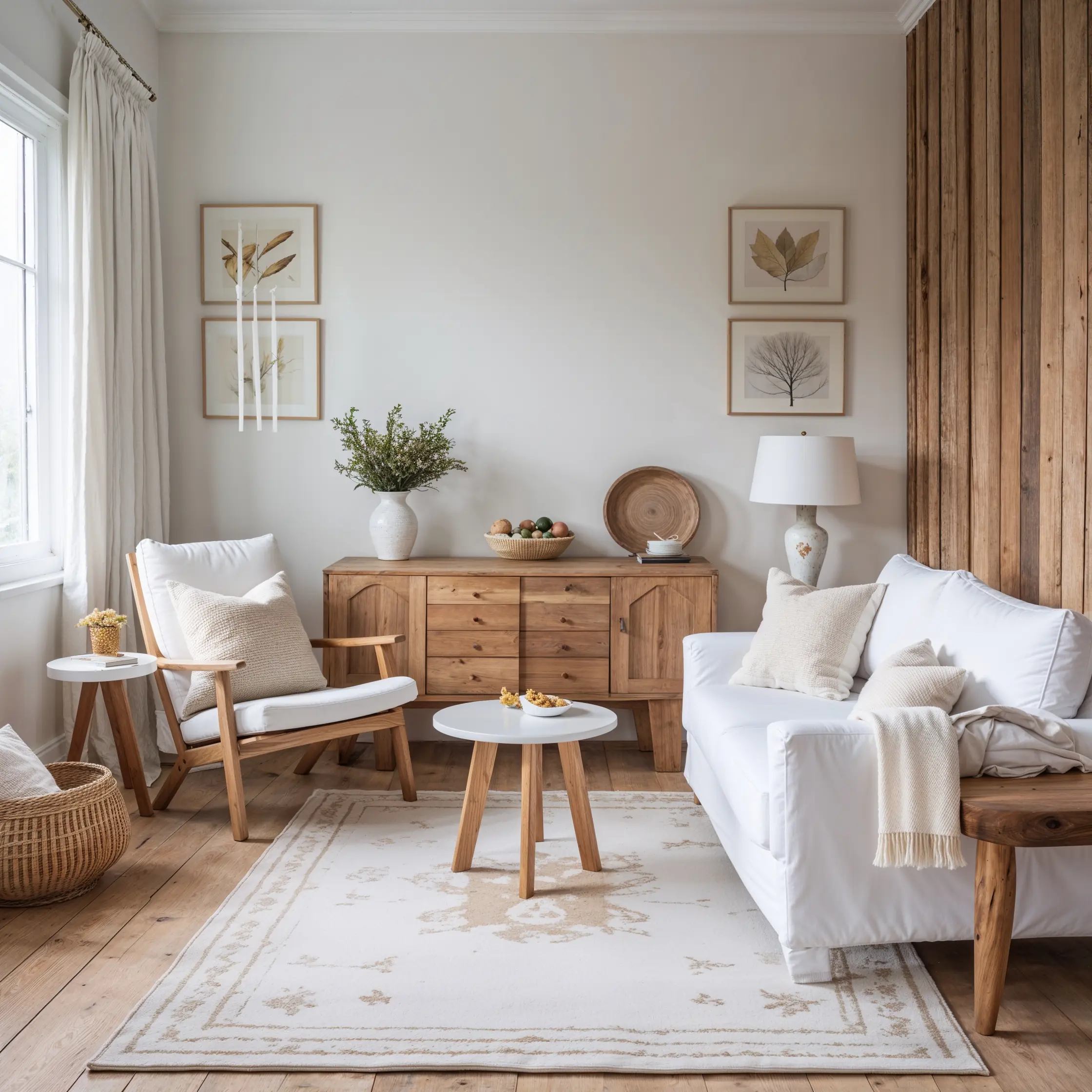Leonardo_Phoenix_10_Wood_and_White_A_Perfect_MatchWood_tones_a_0 白色清爽明亮,木色溫暖自然,兩者搭配能形成冷暖平衡、視覺柔和的效果