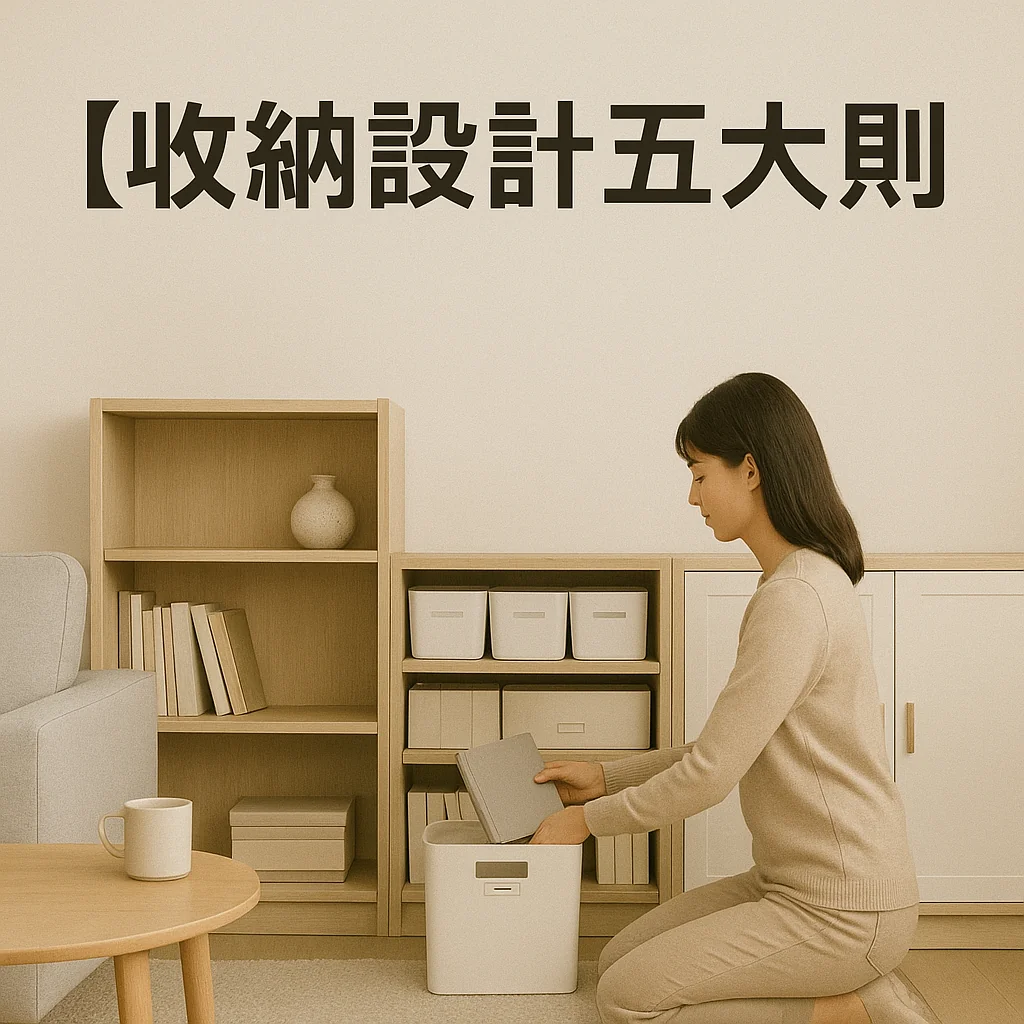 收納設計五大原則：住得美，也住得下！不藏亂、不犧牲美感的生活整理術