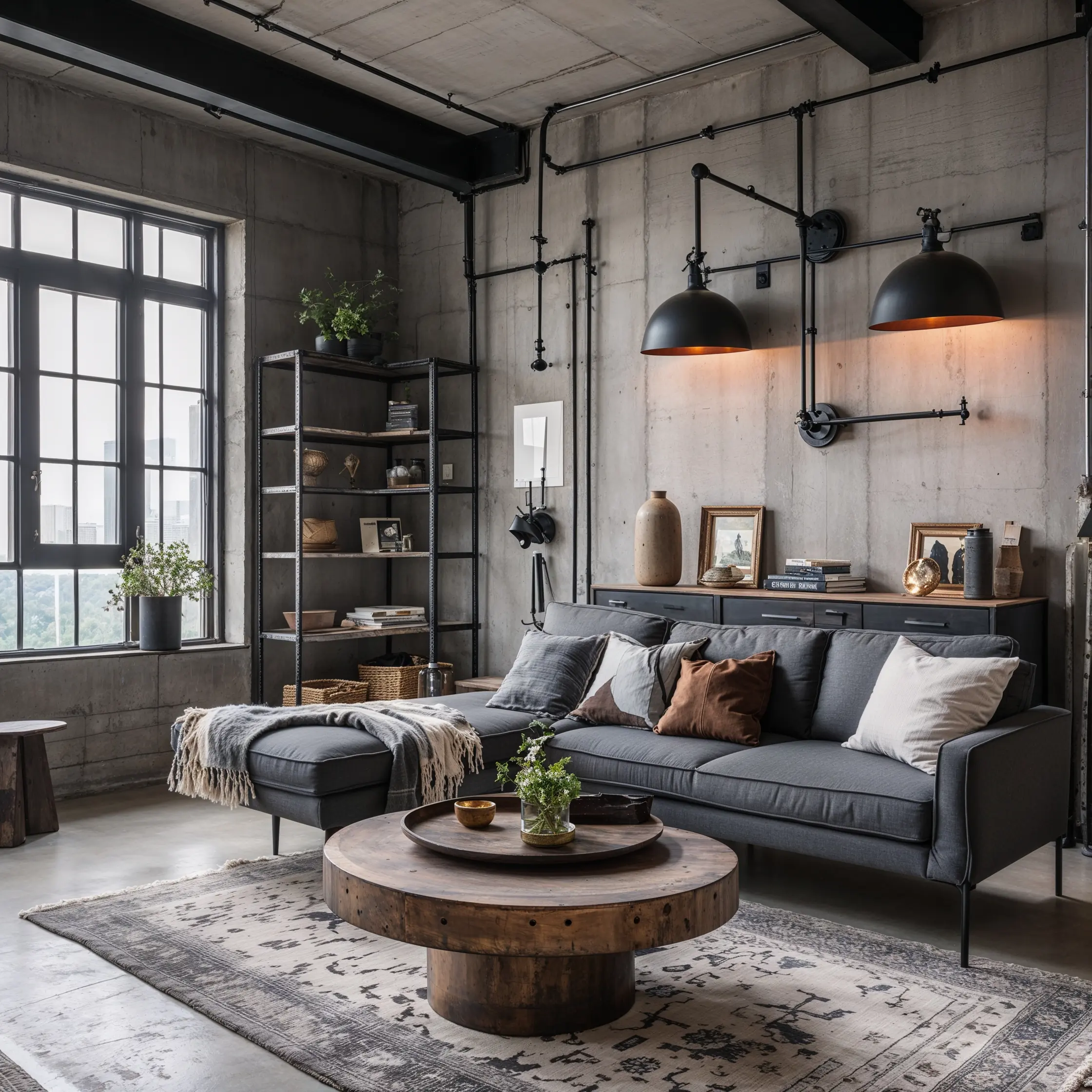 Leonardo_Phoenix_10_When_you_think_of_industrial_style_do_you_0 工業風也能很有溫度:木質×分層光×溫色調×精選鐵件,4 招住得有型又舒服